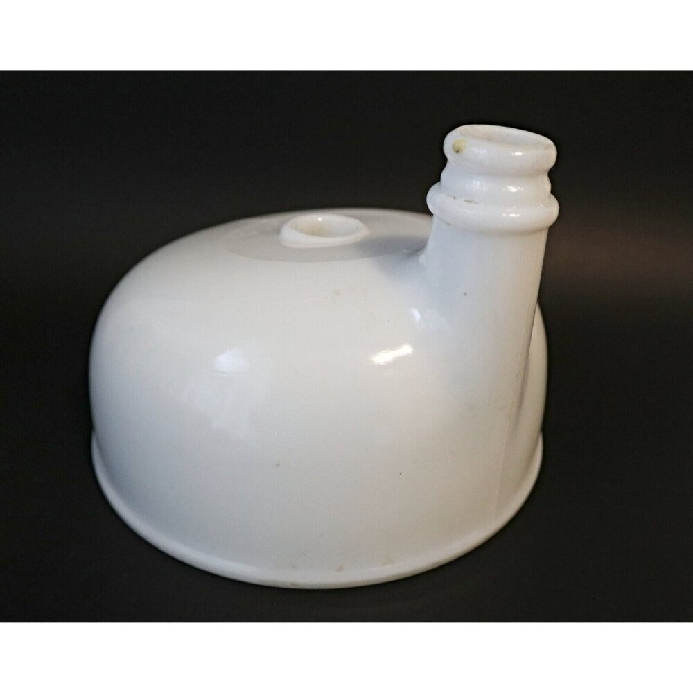 Vintage Milk Glass Electric Mixer Attachment For Sunbeam or Hamilton Beach 1950'